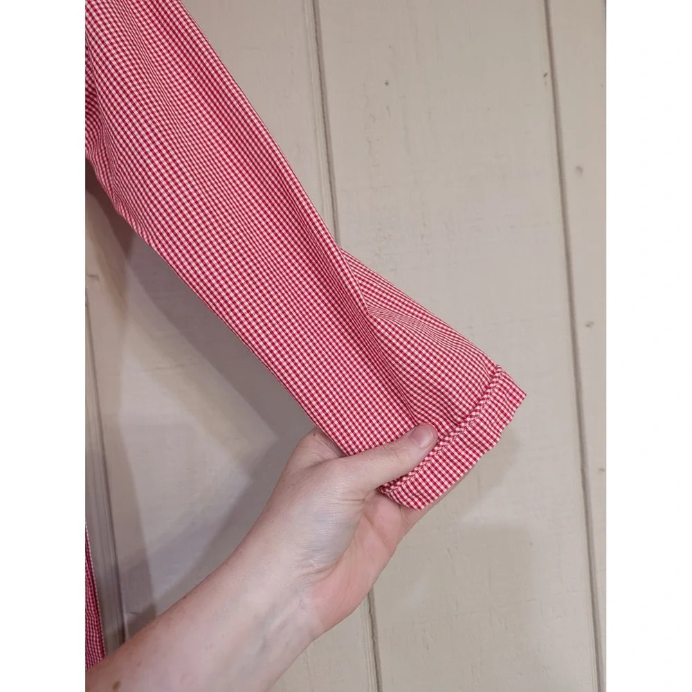Cecil and Lou Girls Red White Gingham Cotton Robe Size 8‎ Sleepwear Loungewear